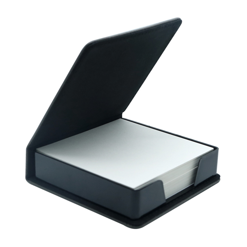 ที่ใส่กระดาษโน้ตสี่เหลี่ยมหนังเทียมแบบ Laserable