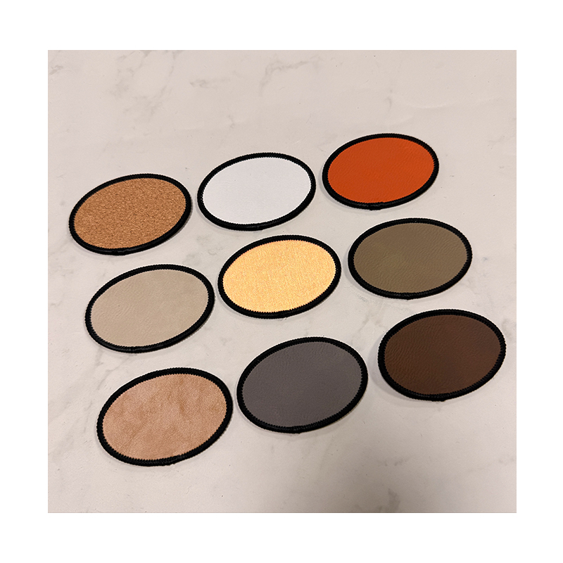 3 1/2 'x 2 1/2' แพทช์ Merrow หนังเทียมแบบเลเซอร์ได้สี่เหลี่ยมผืนผ้าพร้อมกาว 3 1/2 'x 2 1/2' แพทช์ Merrow หนังเทียมแบบเลเซอร์ได้สี่เหลี่ยมผืนผ้าพร้อมกาว