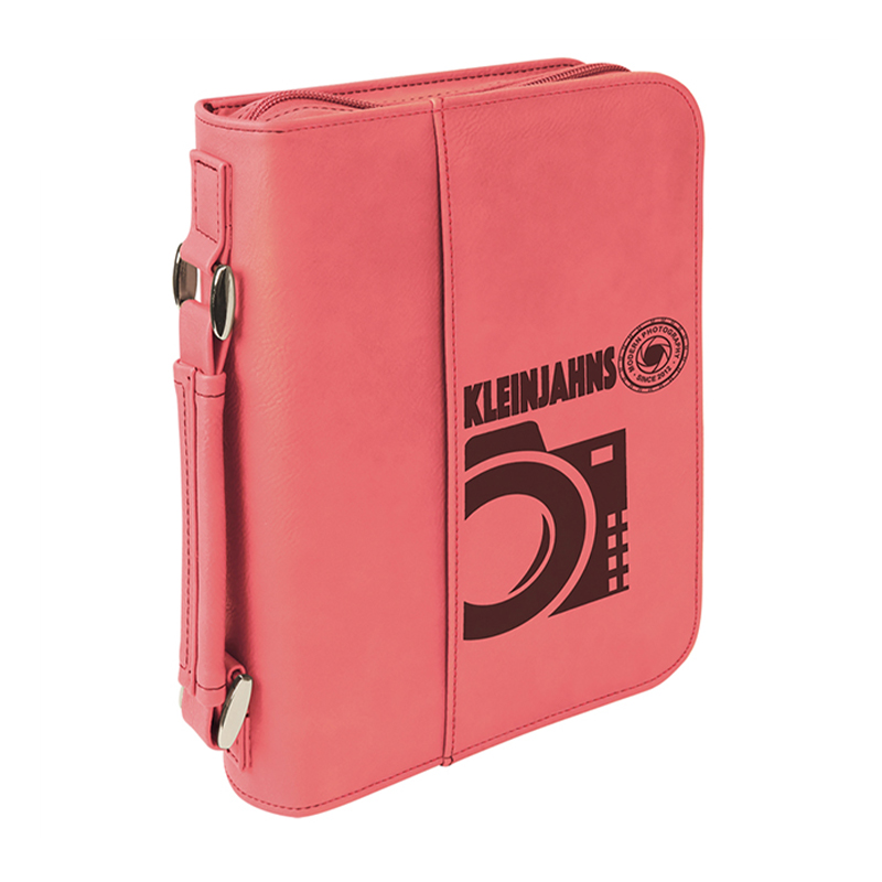 ปกหนังสือหนังเทียมขนาด 7 1/2'×10 3/4' มีซิปปิด