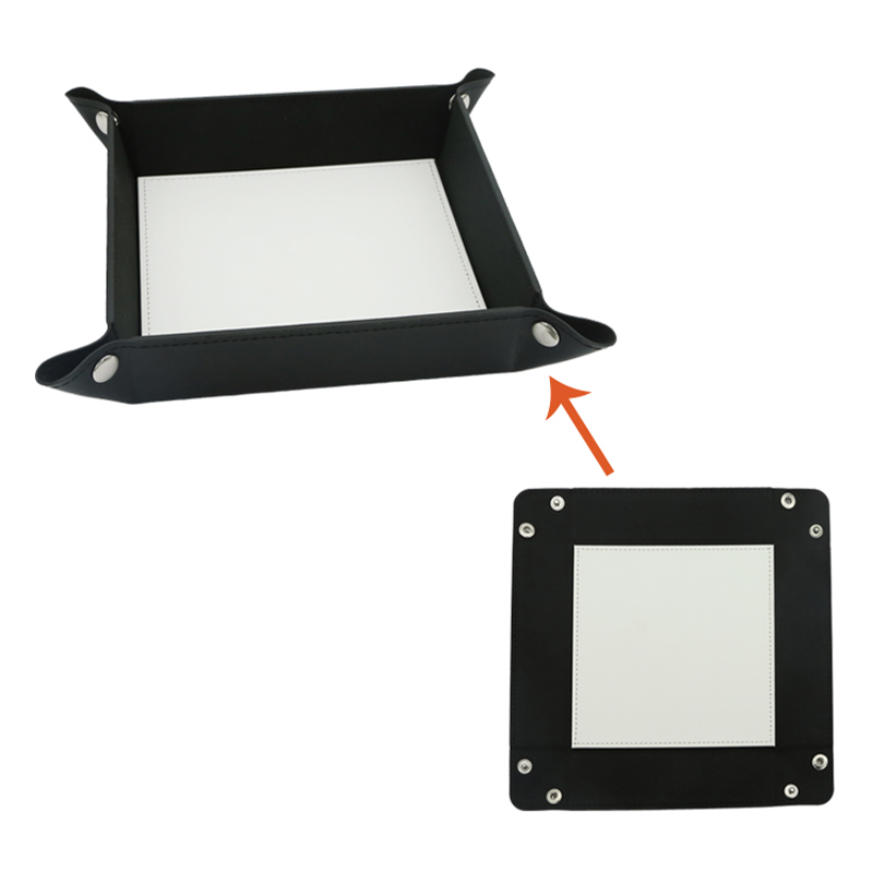 9' x 9' Sublimation Leatherette Folding Snap Tray