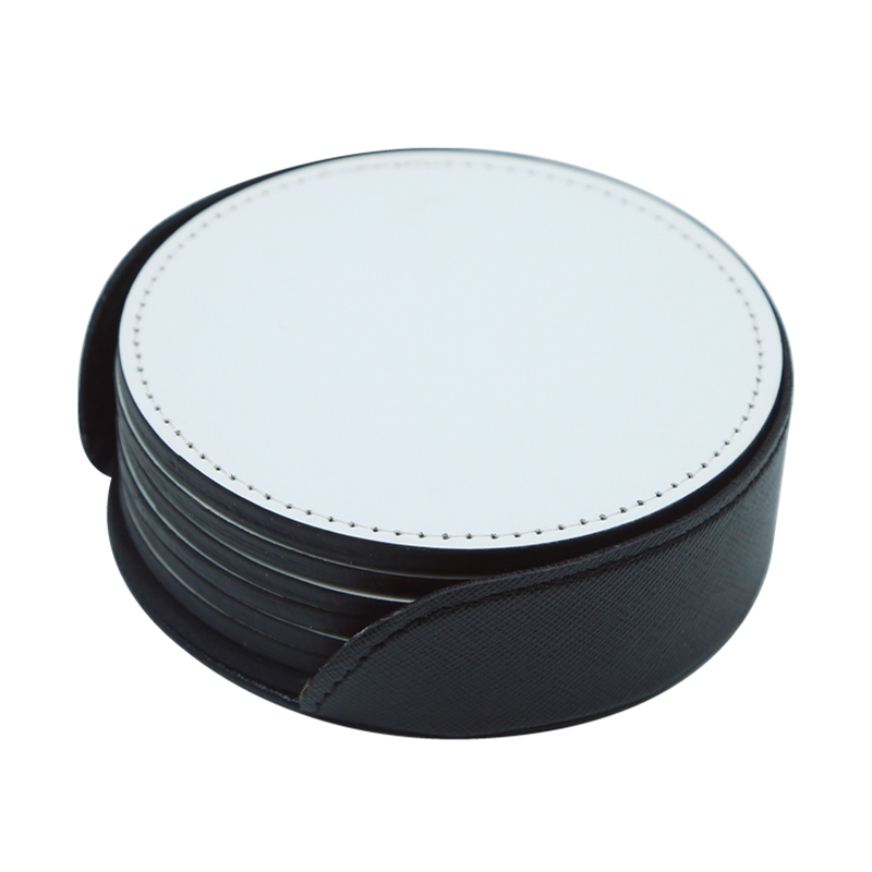 ที่รองแก้วแก้วหนัง PU ระเหิด - ทรงกลม ที่รองแก้วแก้วหนัง PU ระเหิด - ทรงกลม
