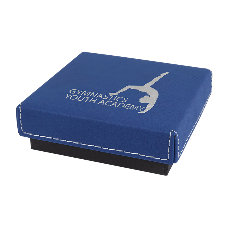 กล่องของขวัญ 11 3/4' x 7 3/4' พร้อมฝาปิดหนังเทียมแบบเลเซอร์ได้ กล่องของขวัญ 11 3/4' x 7 3/4' พร้อมฝาปิดหนังเทียมแบบเลเซอร์ได้