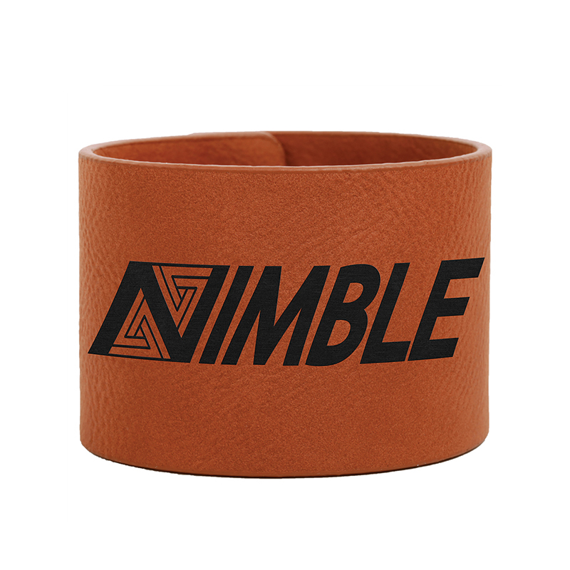 กำไลข้อมือหนังเทียมแบบเลเซอร์ได้ 9 1/2' x 2' กำไลข้อมือหนังเทียมแบบเลเซอร์ได้ 9 1/2' x 2'