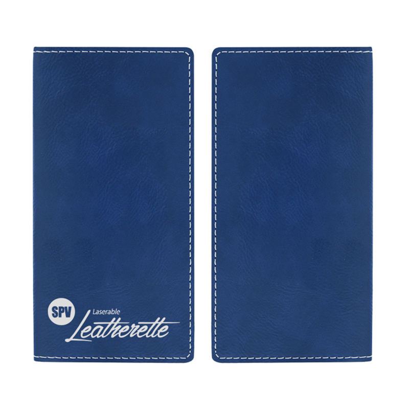 ปกสมุดเช็คหนังเทียมแบบ Laserable