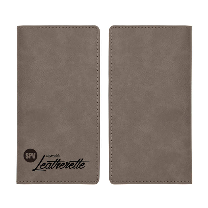 ปกสมุดเช็คหนังเทียมแบบ Laserable
