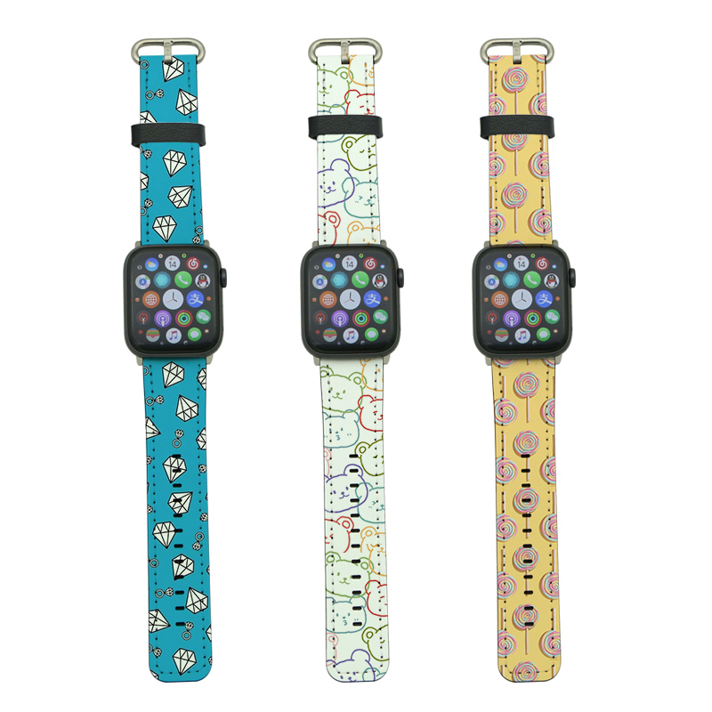 สายหนัง PU ระเหิด Apple iWatch สำหรับ Series 4/5-40mm
