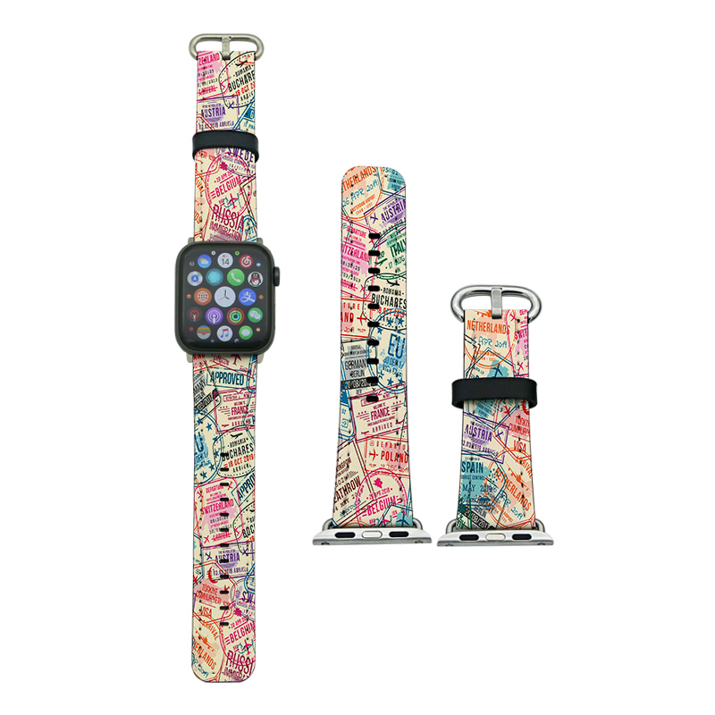 สายหนัง PU ระเหิด Apple iWatch สำหรับ Series 4/5-40mm