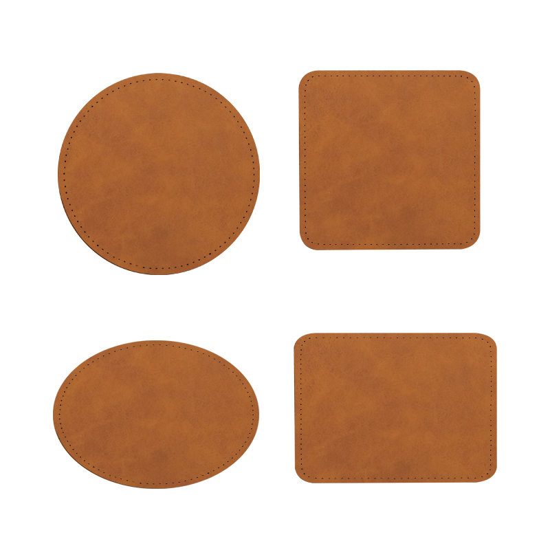 แพทช์หนังเทียมระเหิดวงรีขนาด 3 'x 2' พร้อมกาว
