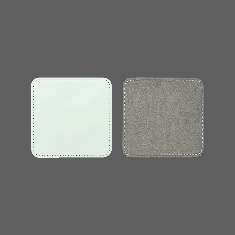2 1/2 'x 2 1/2' แผ่นแพทช์หนังเทียมระเหิดสี่เหลี่ยมพร้อมกาว
