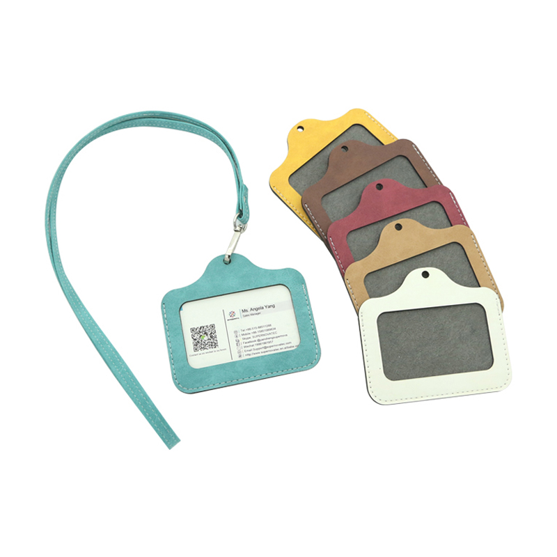 ที่ใส่ป้าย ID หนังเทียมระเหิด - แนวนอน ที่ใส่ป้าย ID หนังเทียมระเหิด - แนวนอน