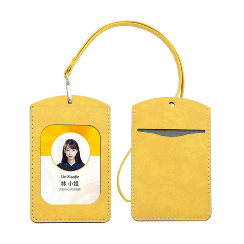 ที่ใส่ป้าย ID หนังเทียมระเหิด - ชั้นการ์ดสองชั้นตรง ที่ใส่ป้าย ID หนังเทียมระเหิด - ชั้นการ์ดสองชั้นตรง
