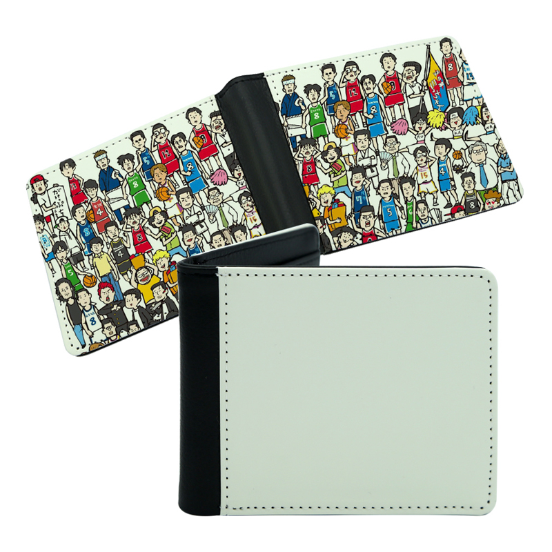 กระเป๋าสตางค์ Bifold หนังเทียมระเหิดสำหรับผู้ชายพร้อมการพิมพ์สองด้าน