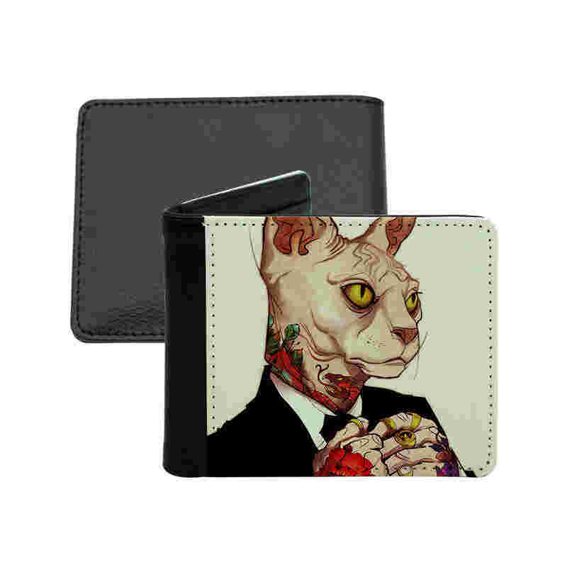 กระเป๋าสตางค์ Bifold หนังเทียม Sublimation สำหรับผู้ชายพร้อมช่องใส่เหรียญ กระเป๋าสตางค์ Bifold หนังเทียม Sublimation สำหรับผู้ชายพร้อมช่องใส่เหรียญ