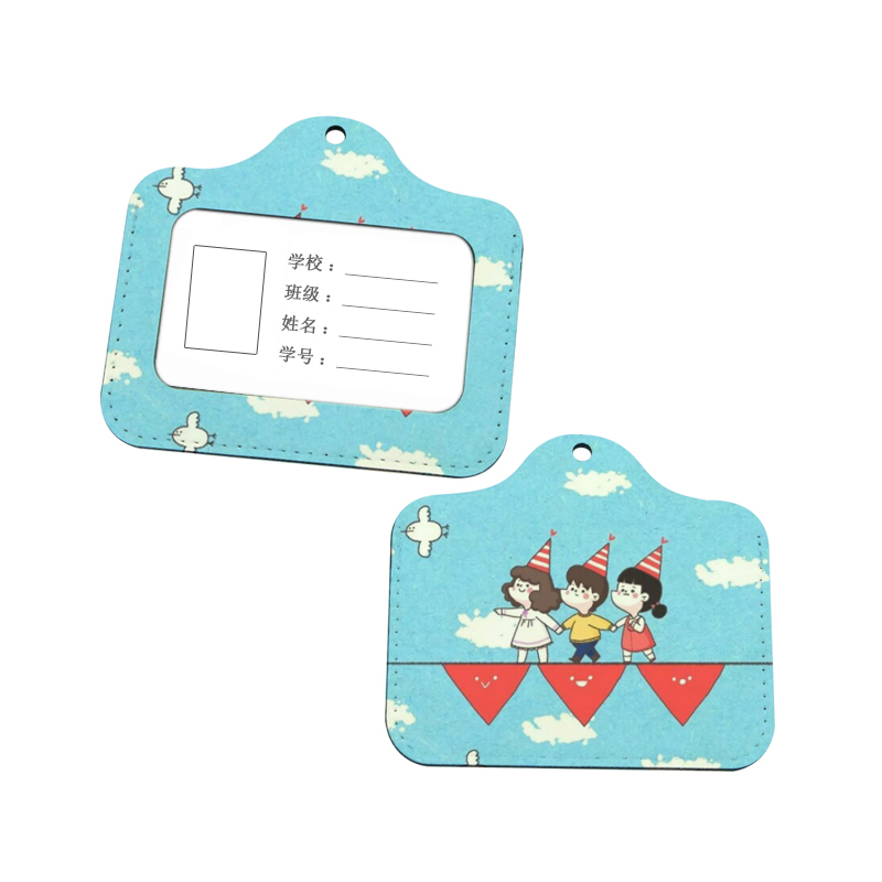 ที่ใส่ป้าย ID หนังเทียมระเหิด - แนวนอน ที่ใส่ป้าย ID หนังเทียมระเหิด - แนวนอน