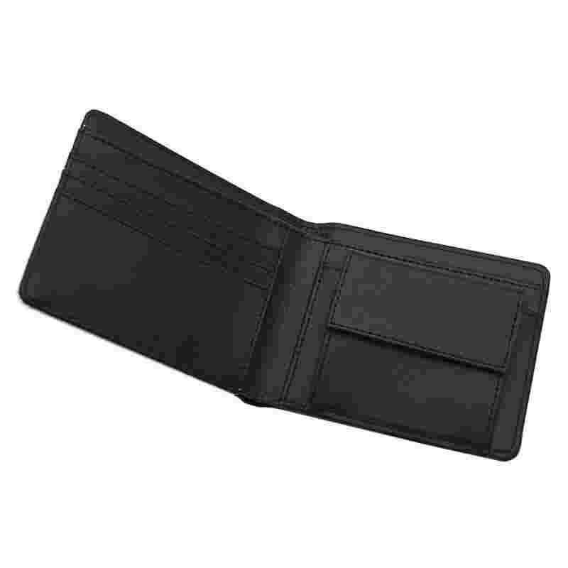 กระเป๋าสตางค์ Bifold หนังเทียม Sublimation สำหรับผู้ชายพร้อมช่องใส่เหรียญ กระเป๋าสตางค์ Bifold หนังเทียม Sublimation สำหรับผู้ชายพร้อมช่องใส่เหรียญ