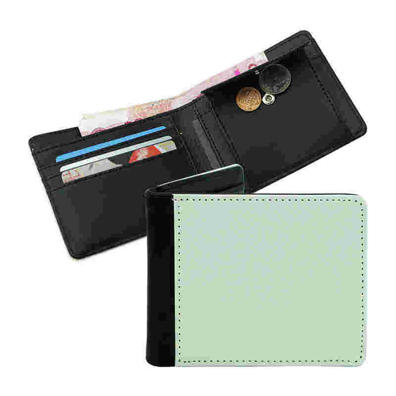 กระเป๋าสตางค์ Bifold หนังเทียม Sublimation สำหรับผู้ชายพร้อมช่องใส่เหรียญ กระเป๋าสตางค์ Bifold หนังเทียม Sublimation สำหรับผู้ชายพร้อมช่องใส่เหรียญ